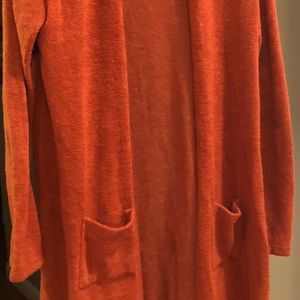Like new Agnes &Dora burnt orange duster cardigan